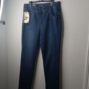 Diamante Dark Blue Women's Jeans size 18 NWT